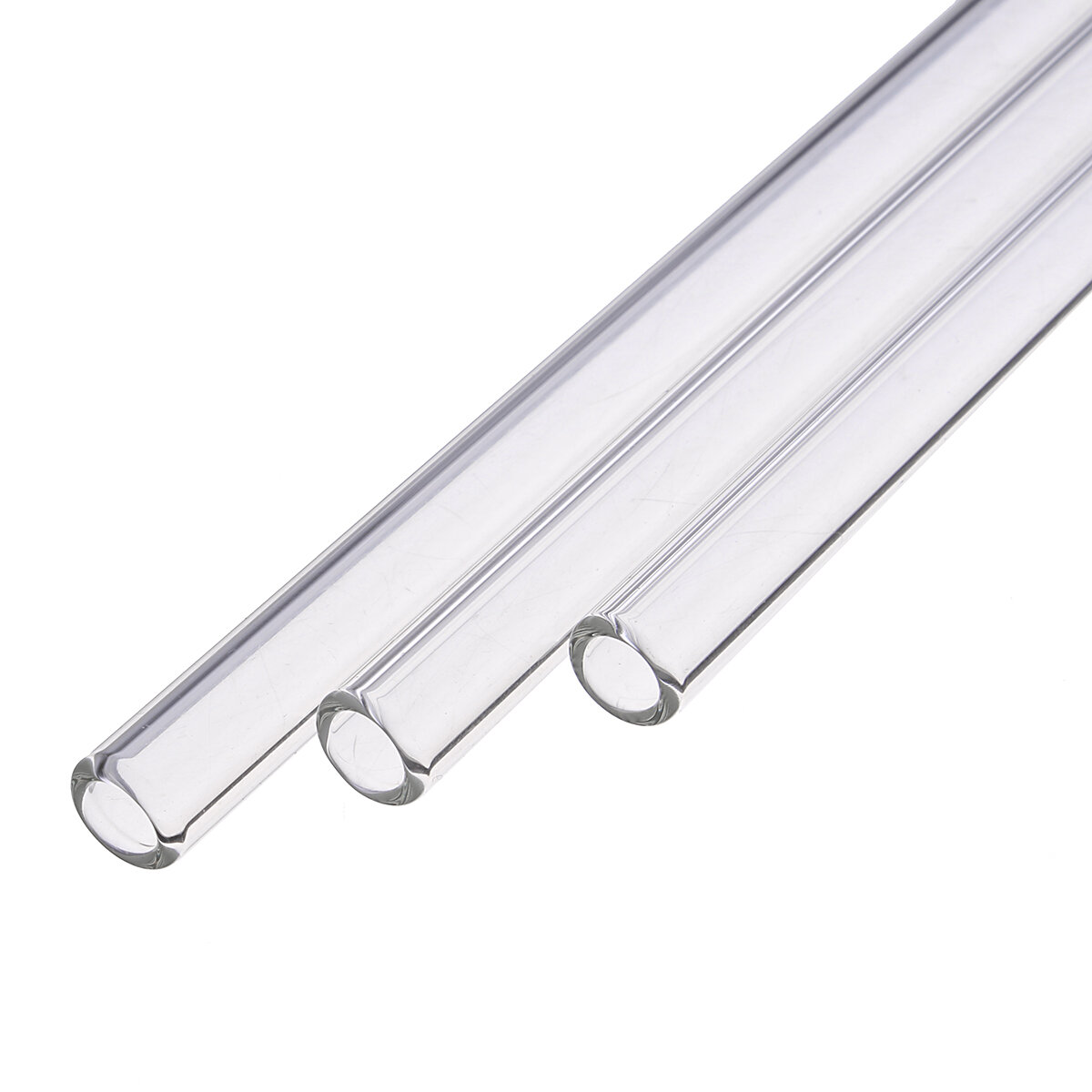 Reusable Wedding Birthday Party Clear Glass Drinking Straws Thick Straw