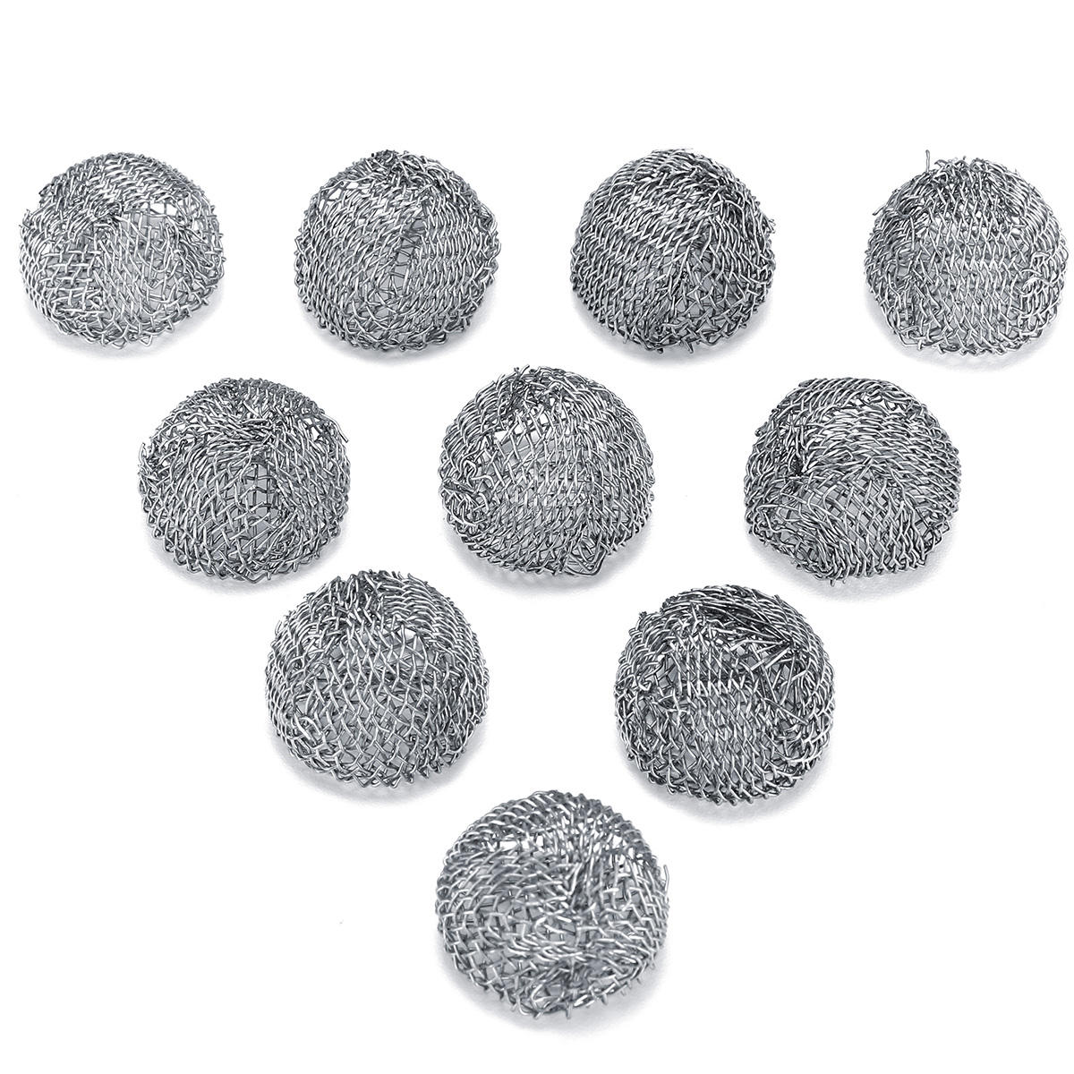 10Pcs Pipe Screen Filter Ball Combustion-supporting Reticular Ball Replacement Tools Kit