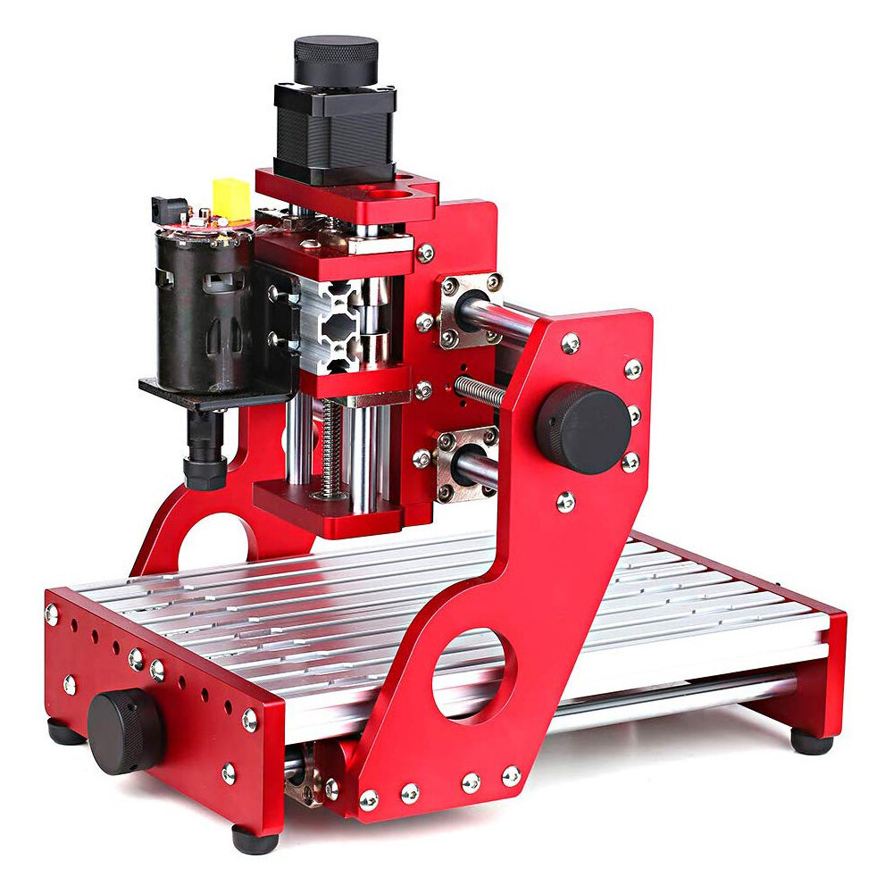 Red 1419 3 Axis Mini DIY CNC Router Engraving Machine Standard Spindle Motor Wood Carving Milling Woodworking Engraver