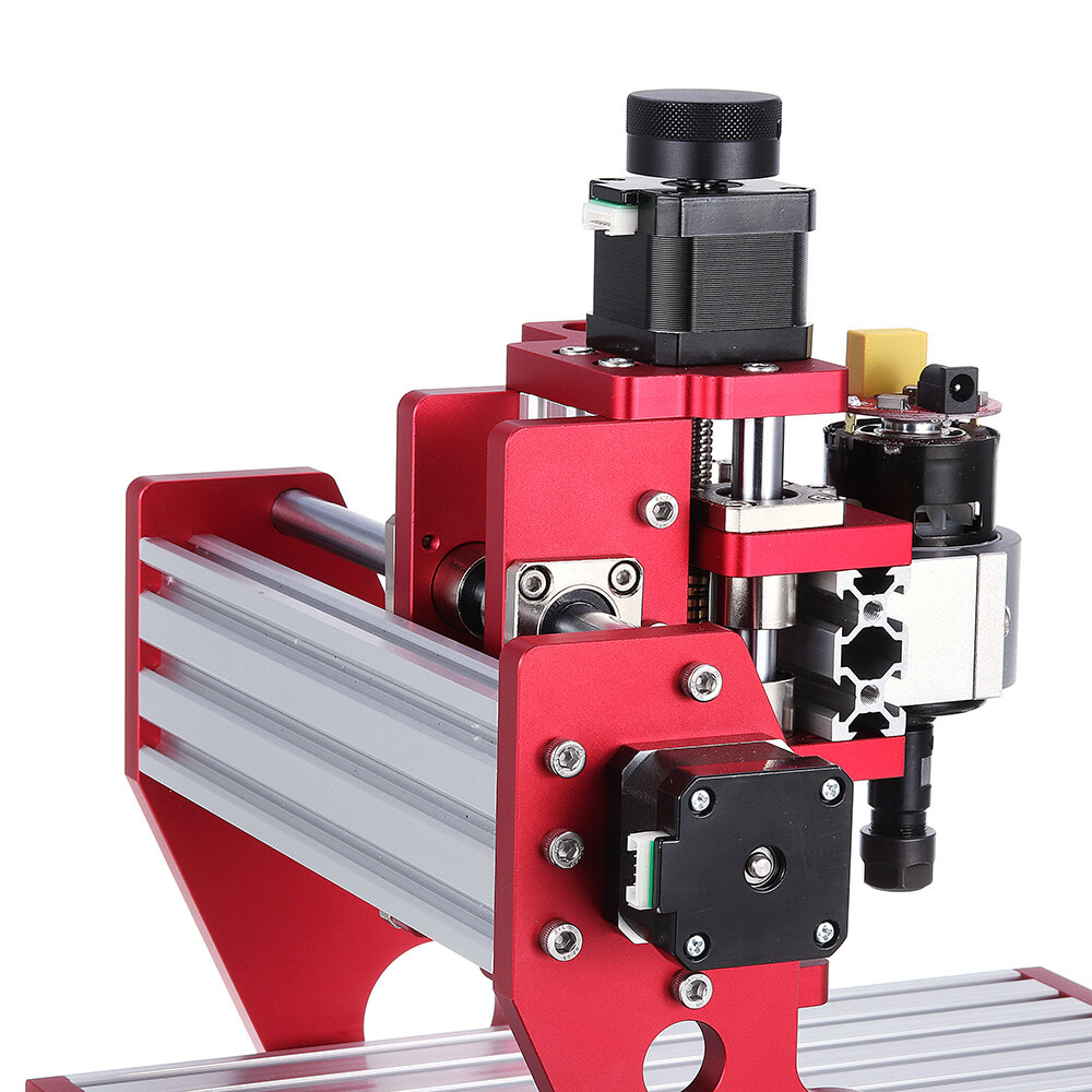 Red 1419 3 Axis Mini DIY CNC Router Engraving Machine Standard Spindle Motor Wood Carving Milling Woodworking Engraver