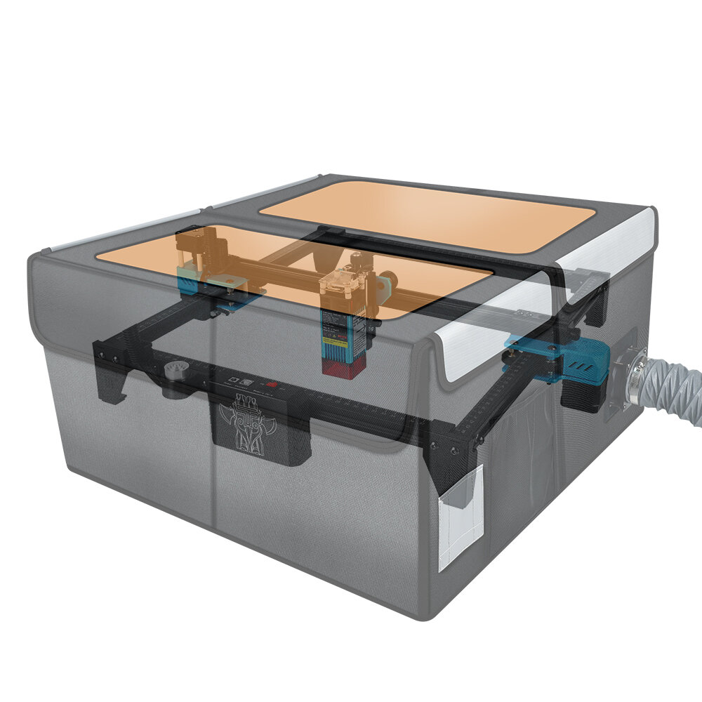 TWOTREES® TE700 Laser Engraver Enclosure with Vents Fireproof Materials Sound Insulation And Dust Protection Eye Protection