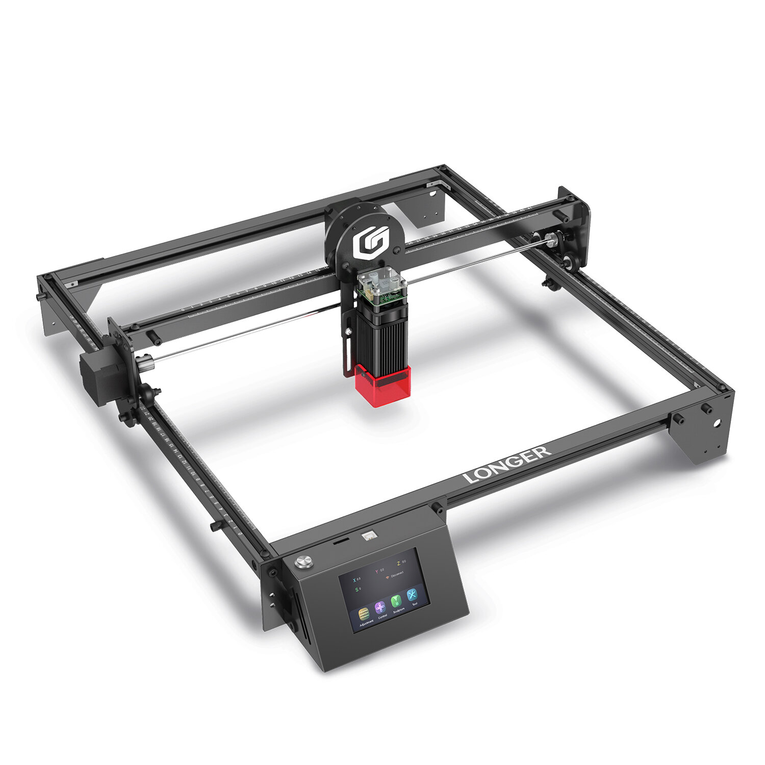 [EU/US Direct]LONGER RAY5 10W Laser Engraver, 0.06x0.06mm Laser Spot, Air Assist, Touch Screen, Offline Carving, 32-Bit Chipset,