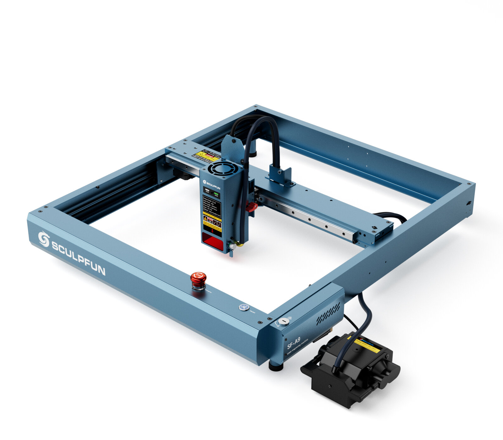 SCULPFUN SF-A9 40W Laser Engraver Cutting Machine With Precise Positioning Flame Temperature Alarm Function 400x400mm Working Ar