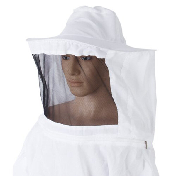 Protective Clothing for Beekeeping Professional Ventilated Full Body Bee Keeping Suit with Leather Gloves White Color