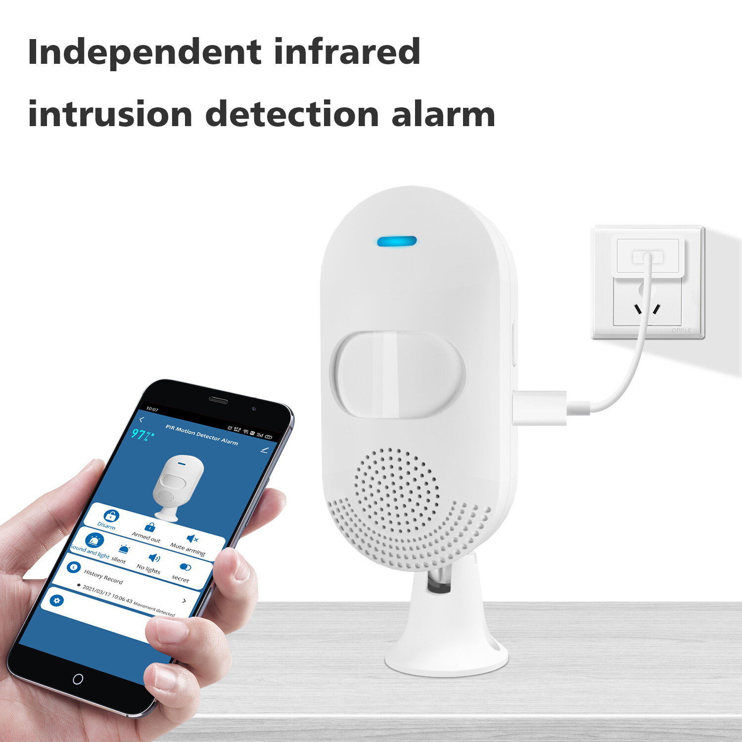 Smart Wifi Infrared Human Movement Detector Smart Home Induction Security body induction Alarm Anti-theft Systems