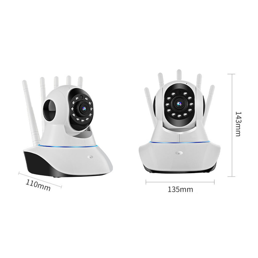 1080P Home Security Wireless Wifi Camera Camera Baby Monitor Pan Tilt Remote Control Two Way Audio Night Vision CCTV