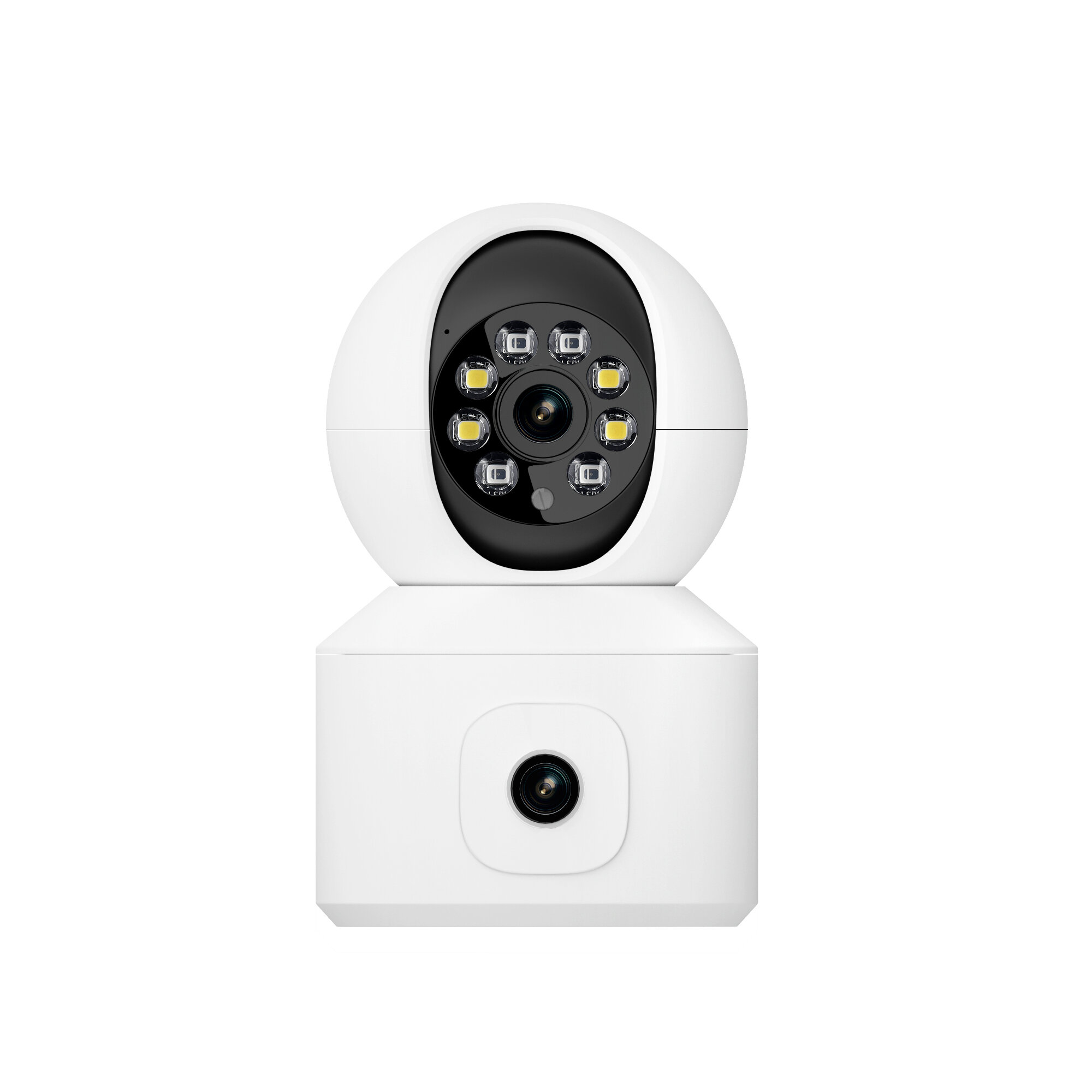 ESCAM QF010 2x2MP Two Lens Dual Perspectives Pan/Tilt Motion Detection Cloud Storage Waterproof WiFi IP Camera with Two Way Audi