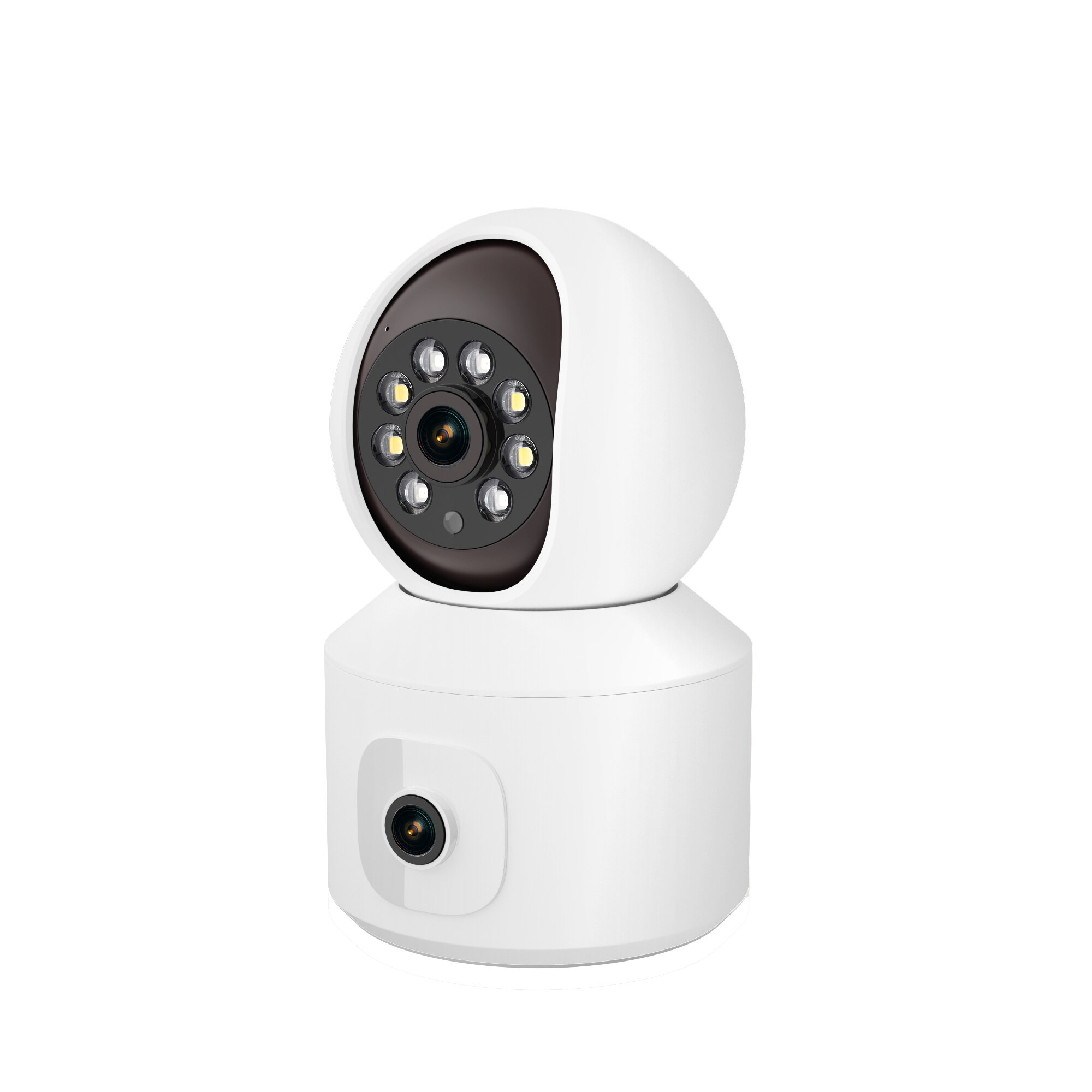 ESCAM QF010 2x2MP Two Lens Dual Perspectives Pan/Tilt Motion Detection Cloud Storage Waterproof WiFi IP Camera with Two Way Audi