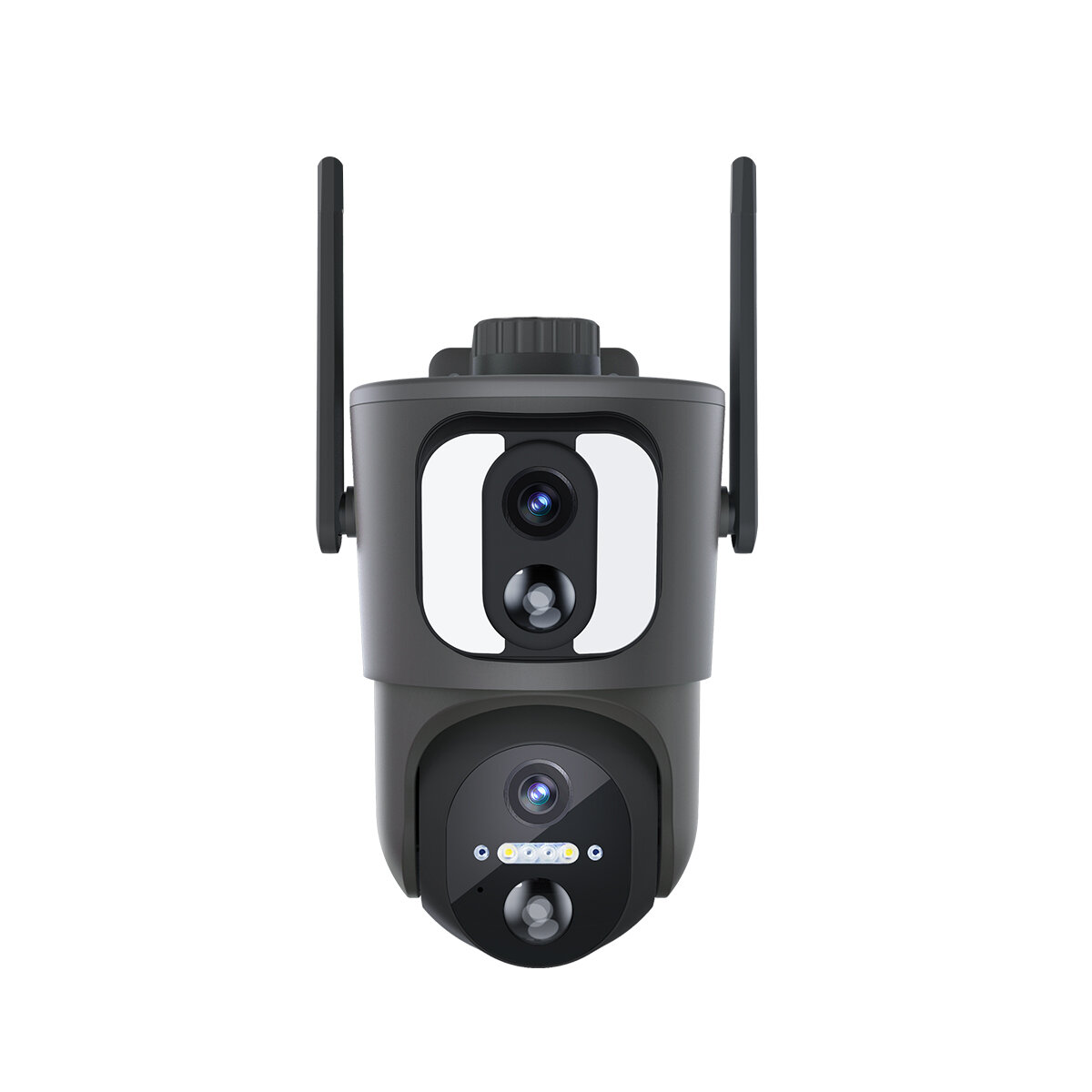 ESCAM QF390 2*2MP WiFi Solar Camera Dual Lens PIR Motion Detection Two-way Audio IP66 Outdoors Surveillance IP Camera