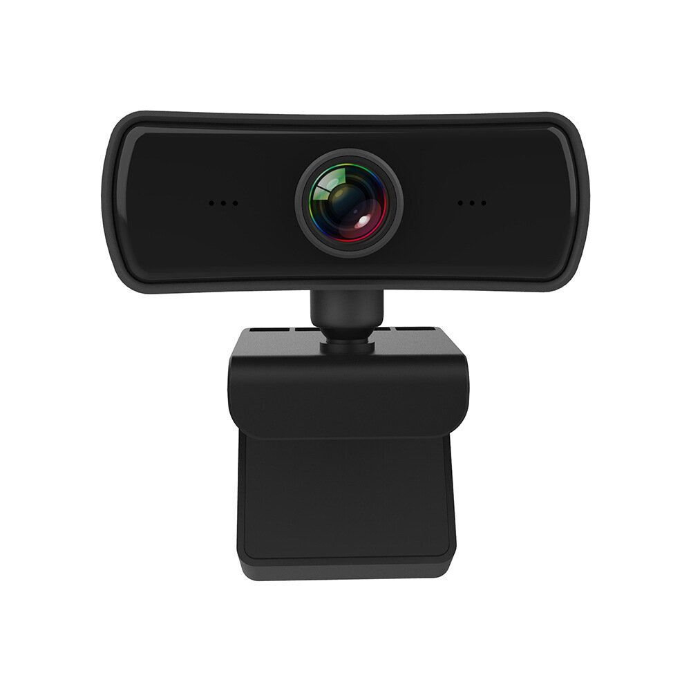 1080P FHD Computer Camera Auto Focus 360° Rotation USB Driver-free Web Cam with Mic for Live Conference