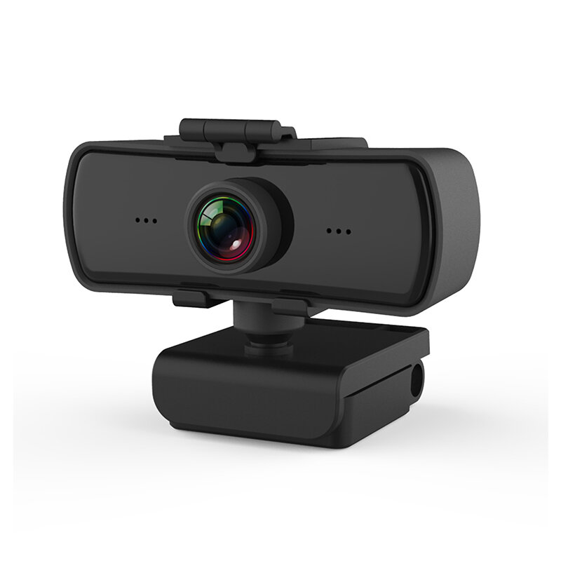 1080P FHD Computer Camera Auto Focus 360° Rotation USB Driver-free Web Cam with Mic for Live Conference