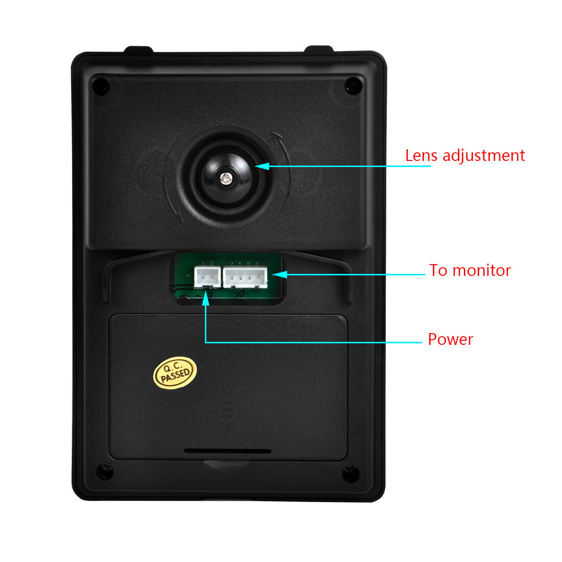 7inch Video Doorbell Camera with Monitor Hands-free Intercom IR Night Vision IP55 Waterproof Built-in 16 Chord Sounds Video Door