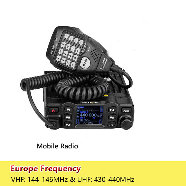 RETEVIS RT95 Car Two-Way Radio Station 200CH 25W High Power VHF UHF Mobile Radio Car Radio CHIRP Ham Mobile Radio Transceiver