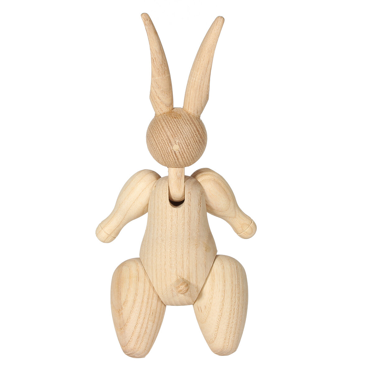 Wood Carving Miss Rabbit Figurines Joints Puppets Animal Art Home Decoration Crafts