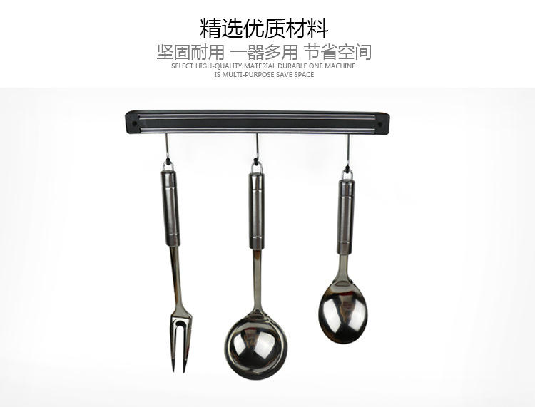 Cross-border dedicated kitchen wall hanging magnetic hooks holder strong kitchen chopper storage rack magnetic strip kitchen too