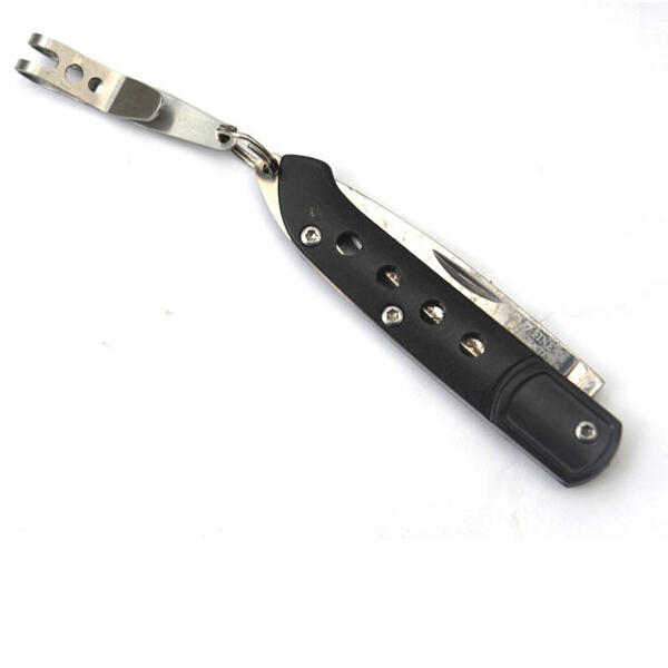 EDC Tool Mini Clip Flashlight Clip Money Cash Holder Key Chain Clip COD