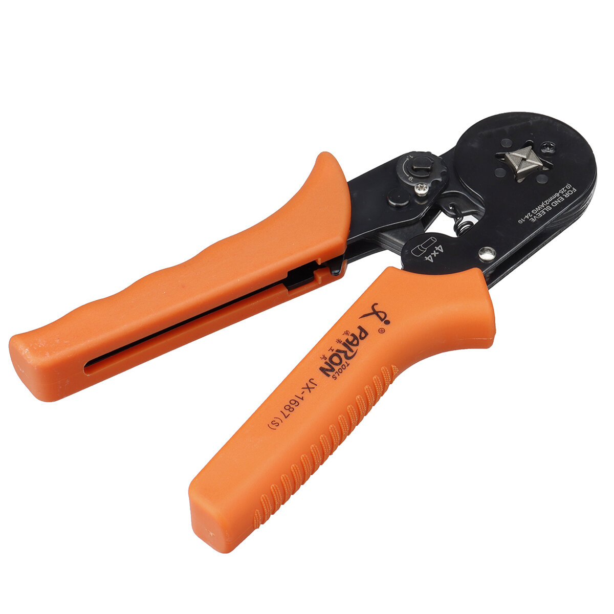 PARON JX-1687 6-4 Tube-type Terminal Crimping Plier Ratchet Labor-saving Crimping Pliers Sleeve-type Terminal Crimping Pliers W