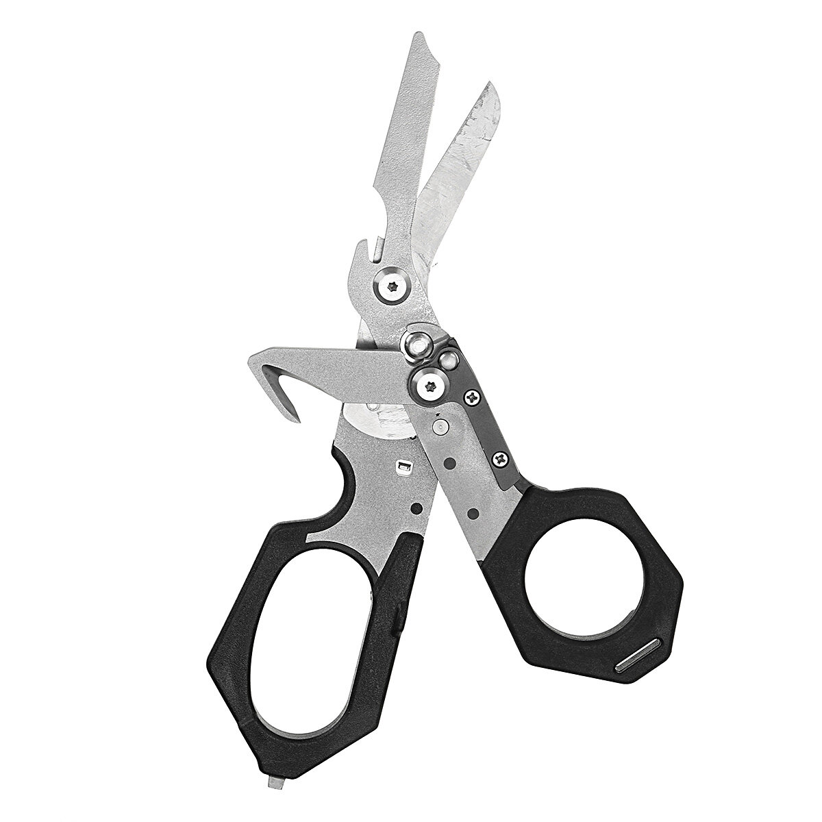 Multifunctional 6-in-1 Scissors, Outdoor and Indoor Multifunctional Scissors, Bottle Opener, Screwdriver, Metal Cutting and Many