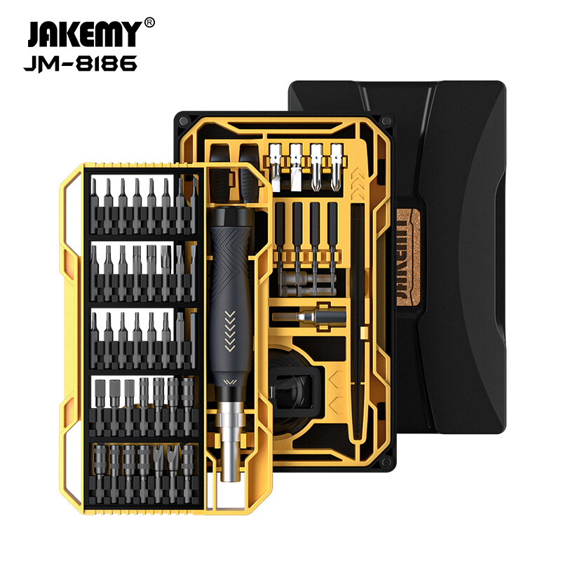 JAKEMY 83-in-1 Precision Screwdriver Set Anti-Slip 3D Engraved Handle with Industrial Grade N35 Magnets Versatile CR-V and S-2 B