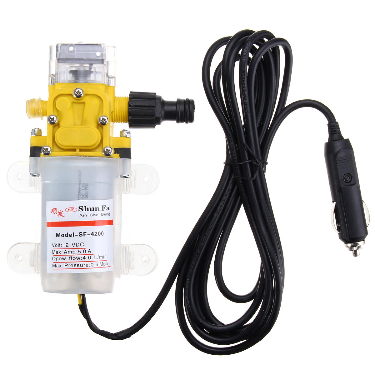 12V Portable 100W 160PSI High Pressure Electric Washer Wash Pump Set COD