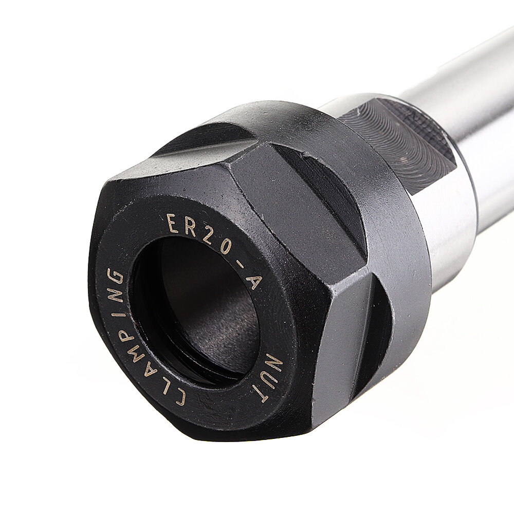 C20-ER20A-100L Collet Chuck Holder with 14PCS ER20 Spring Collet for CNC Milling Lathe Tool