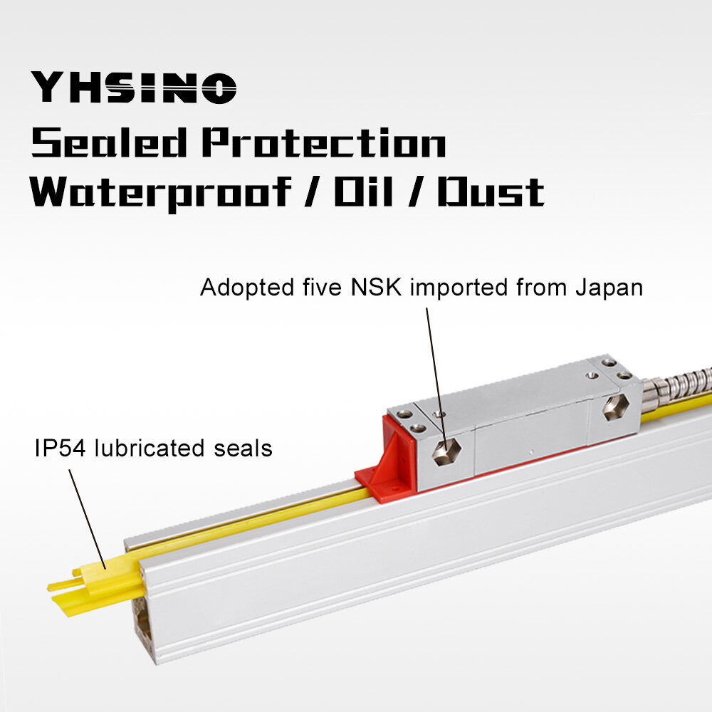 YHSINO VM600-2 Digital Readout YE Grating Scale with 2 Axis AC 80V-240V Power 15W Long Service Life Suitable for Various Grating