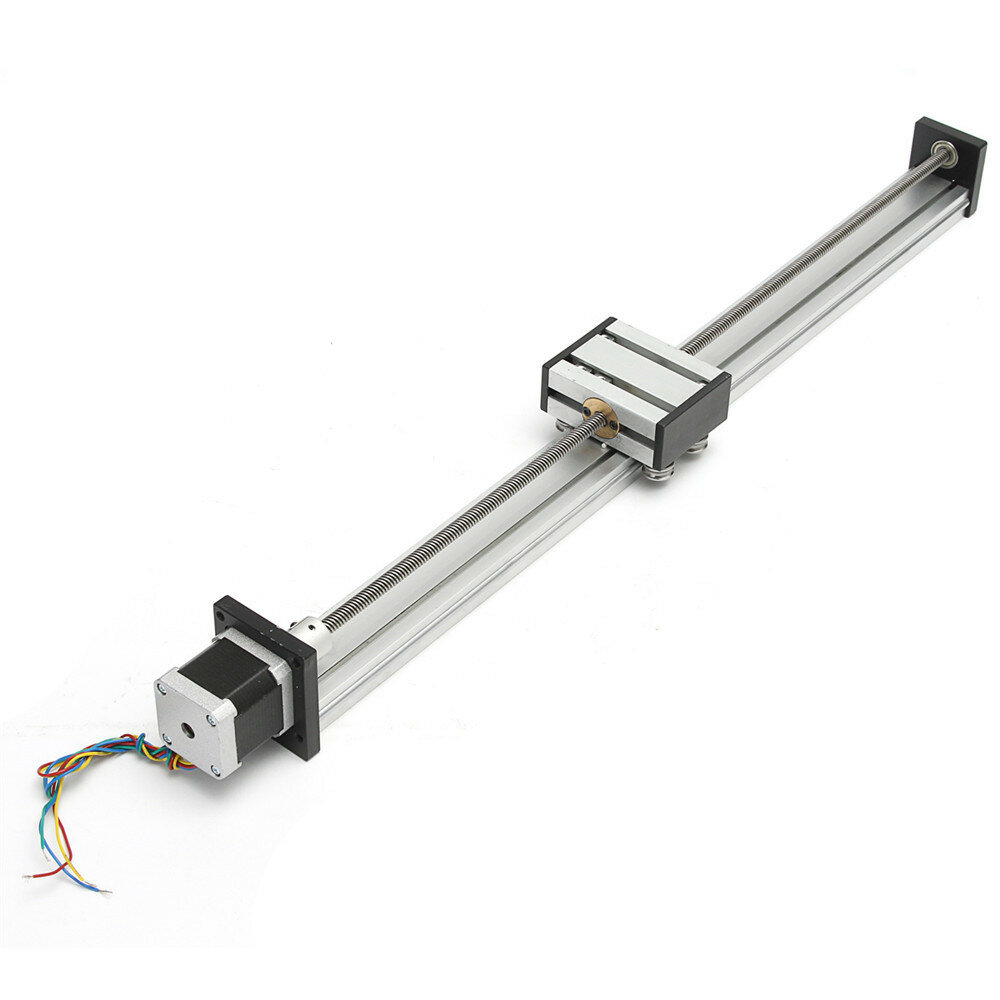 Machifit 100-500mm Stroke Linear Actuator CNC Linear Motion Lead Screw Slide Stage with Stepper Motor