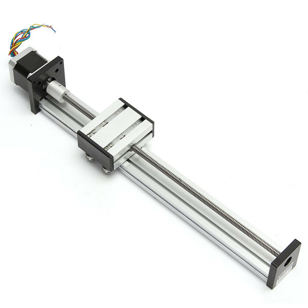 Machifit 100-500mm Stroke Linear Actuator CNC Linear Motion Lead Screw Slide Stage with Stepper Motor