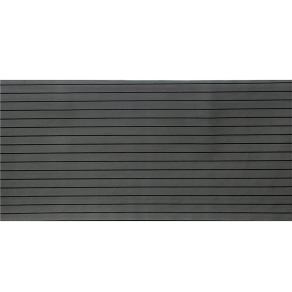 900mmx2400mmx5.5mm Dark Grey and Black EVA Foam Faux Teak Sheet Boat Yacht Synthetic Teak Decking