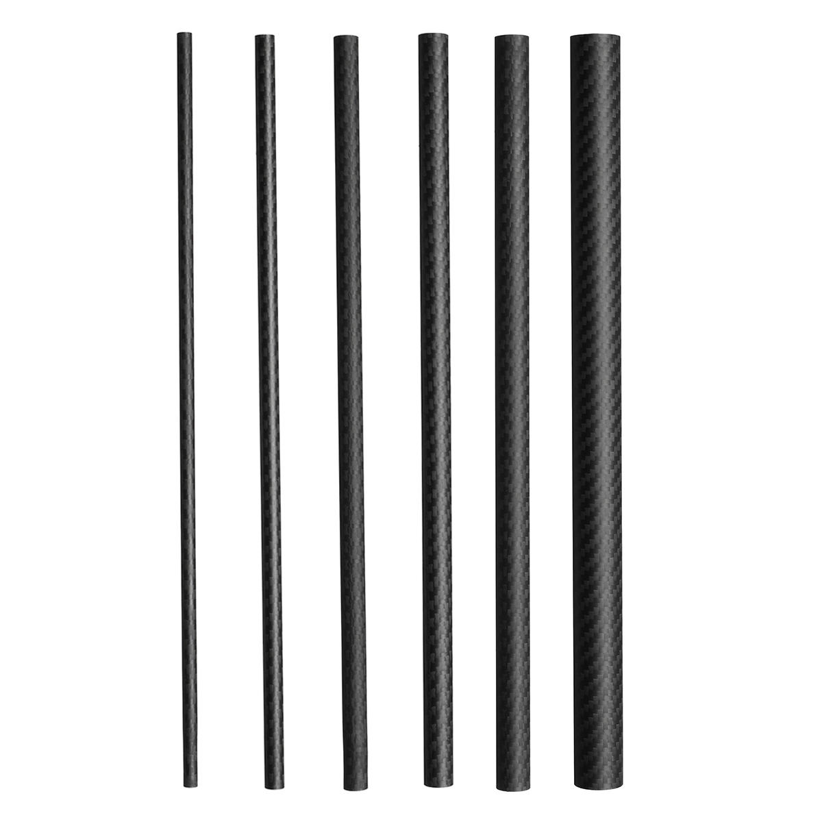 Dia 8-32mm Wall 1mm 3K Carbon Fiber Tube Pipe Glossy Wrapped for RC Air Model