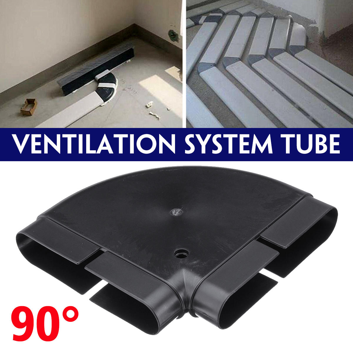 90° PVC Tube Ventilation System Environmental Protection Tube 132x30mm COD