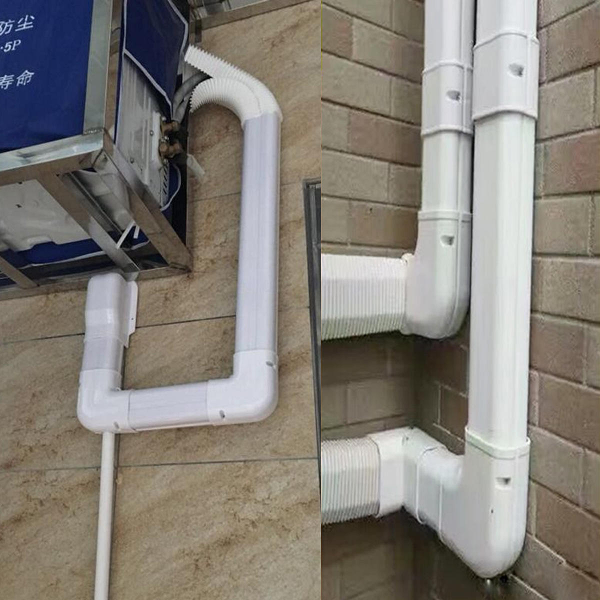 Air Conditioning PVC Decorative Tube Flat Bend Soft Hose Duct Slot Pipes System Pipes Fittings