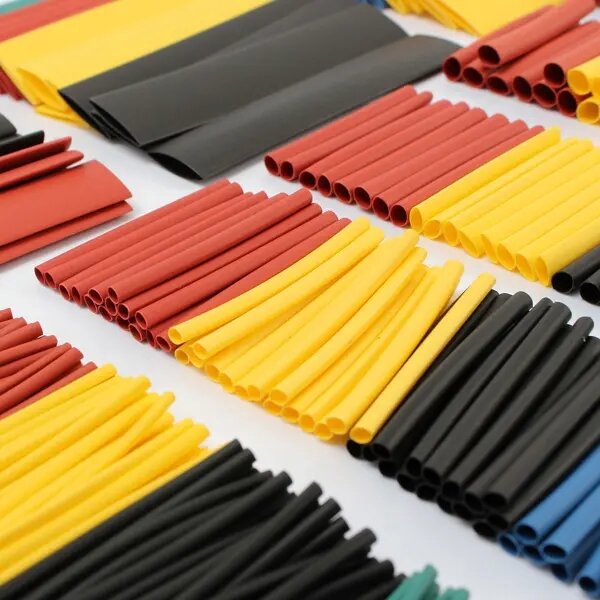 Soloop 328PCS 2:1 Polyolefin Halogen-Free Heat Shrink Tube Sleeving 5 Color 8 Size