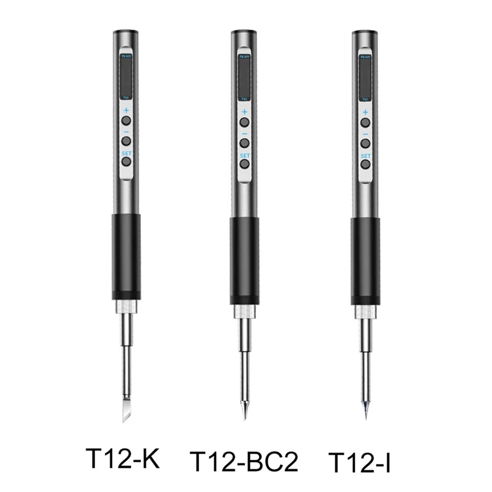 PTS100 T12 PD 5-20V 65W Portable Electric Soldering Iron CNC Metal Body Temperature Adjustable Solder Welding Station