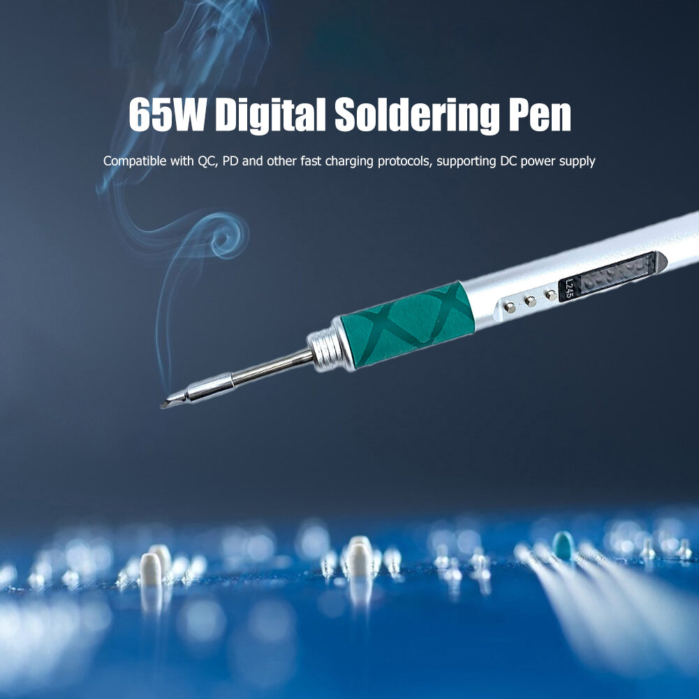 65W L245 Electric Soldering Iron Power Supplying Aluminum Alloy CNC Shell QC PD Type-C Compatible JBC245