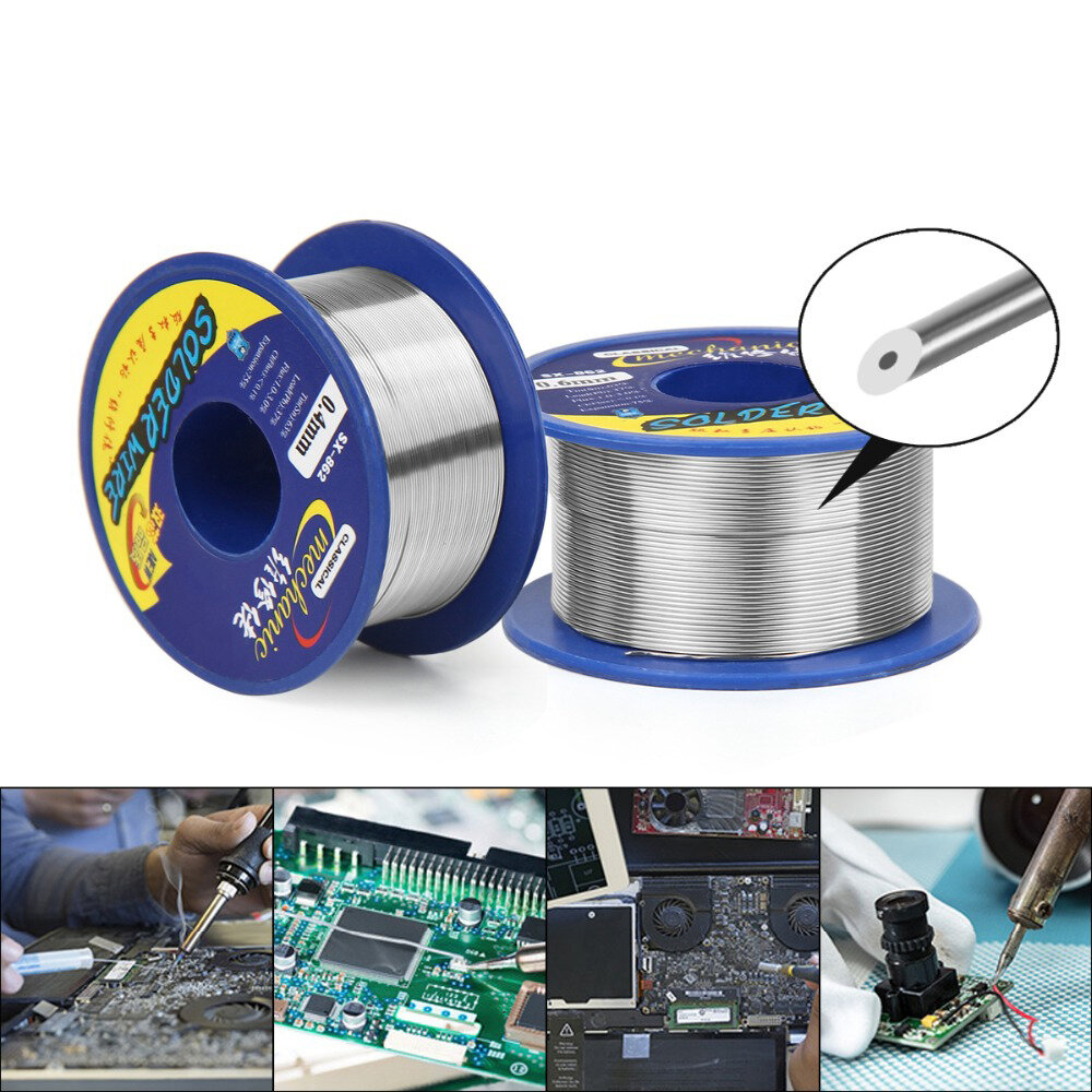 MECHANIC 60g Solder Wire 0.3/0.4/0.5/0.6/0.8/1.0/1.2mm 63/37 Rosin Core Tin Lead 183℃ Welding Flux 1.0-3.0% Iron Cable Reel