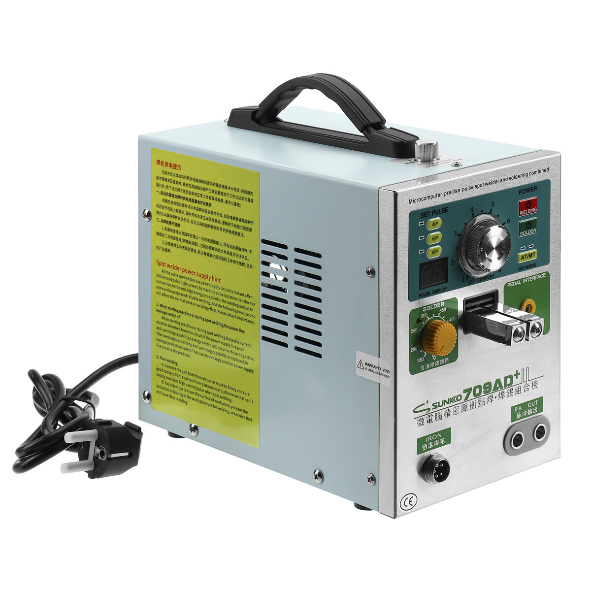 SUNKKO 709AD+ 220V 3.2KW Pulse Spot Welder Machine Battery Spot Soldering Machine