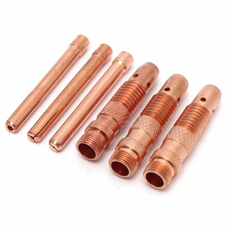 17Pcs TIG Welding Torch Cup Collet Body Nozzle Tungsten Kit WP-17 WP-18 WP-26 COD