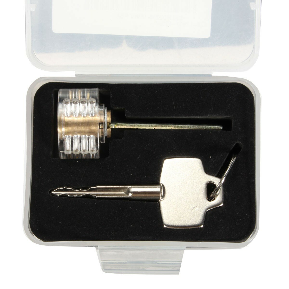 6.2x2.8cm Transparent Metal Locksmith Transparent Practice Cross Lock COD