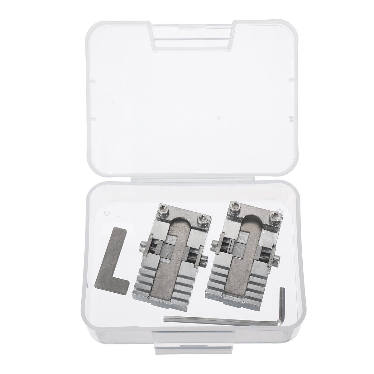 Stainless Steel Universal Key Machine Fixture Clamp Set Precision Key Cutting and Duplicating Tool Ideal for Car Keys and Househ