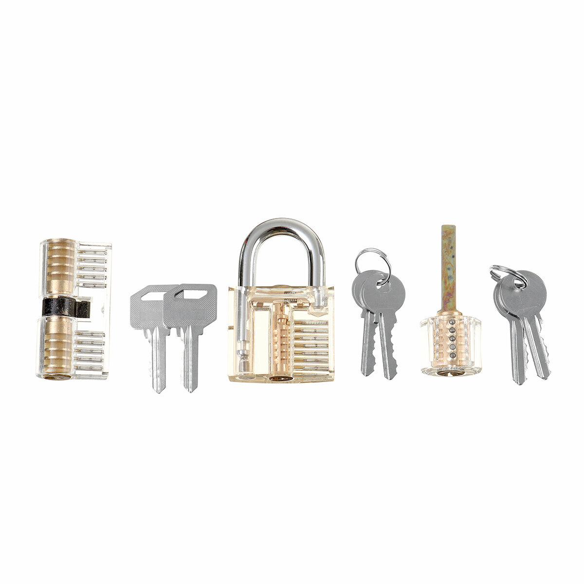 5/19/25PCS Unlocking Locksmith Practice Lock Pick Key Extractor Padlock Lockpick Tool Kits