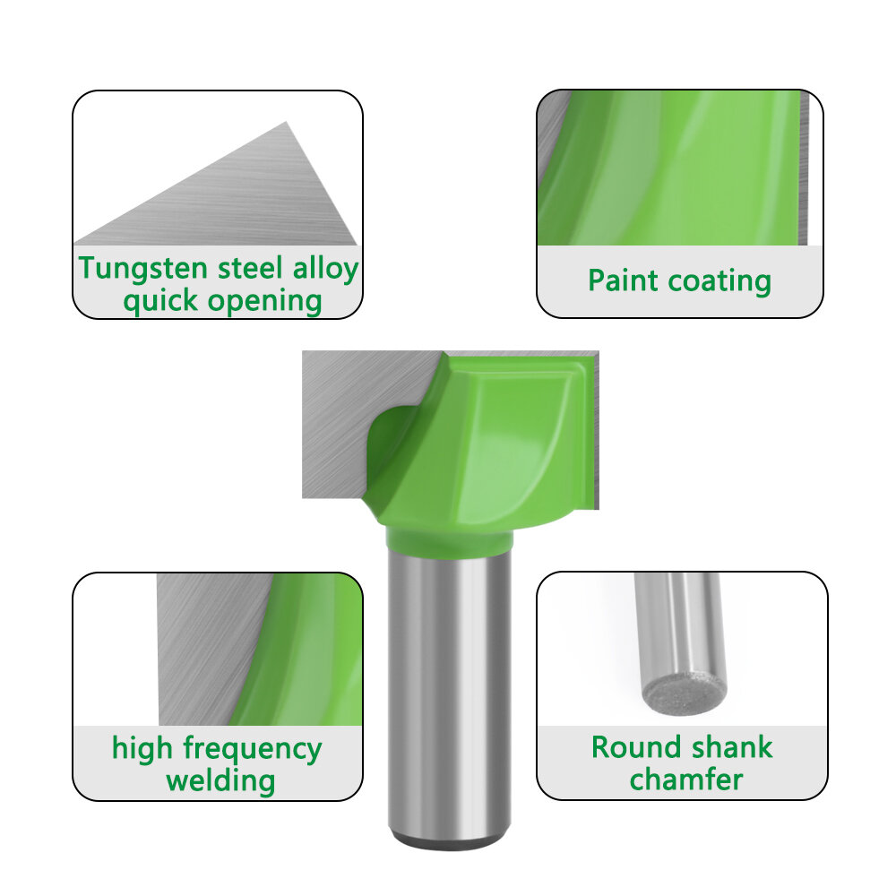 1/2 handle 12 handle bottom cutter milling bottom chamfering milling bottom cutter trimming machine cutter head