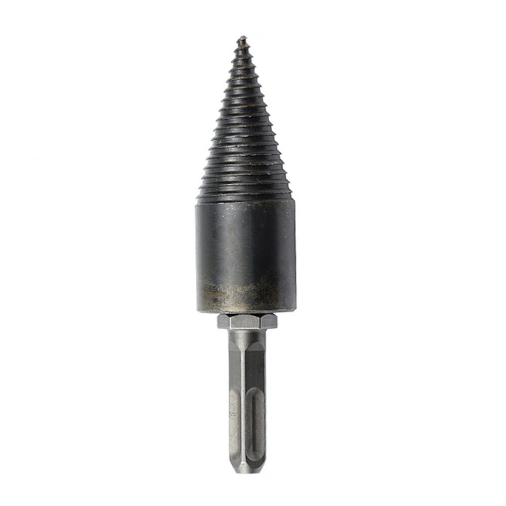 1Pc Drillpro 32/42mm HSS Round/Square/Hexagonal Shank Firewood Drill Bit Splitter Wood Split Cone Drill Bit For Tree Cutting