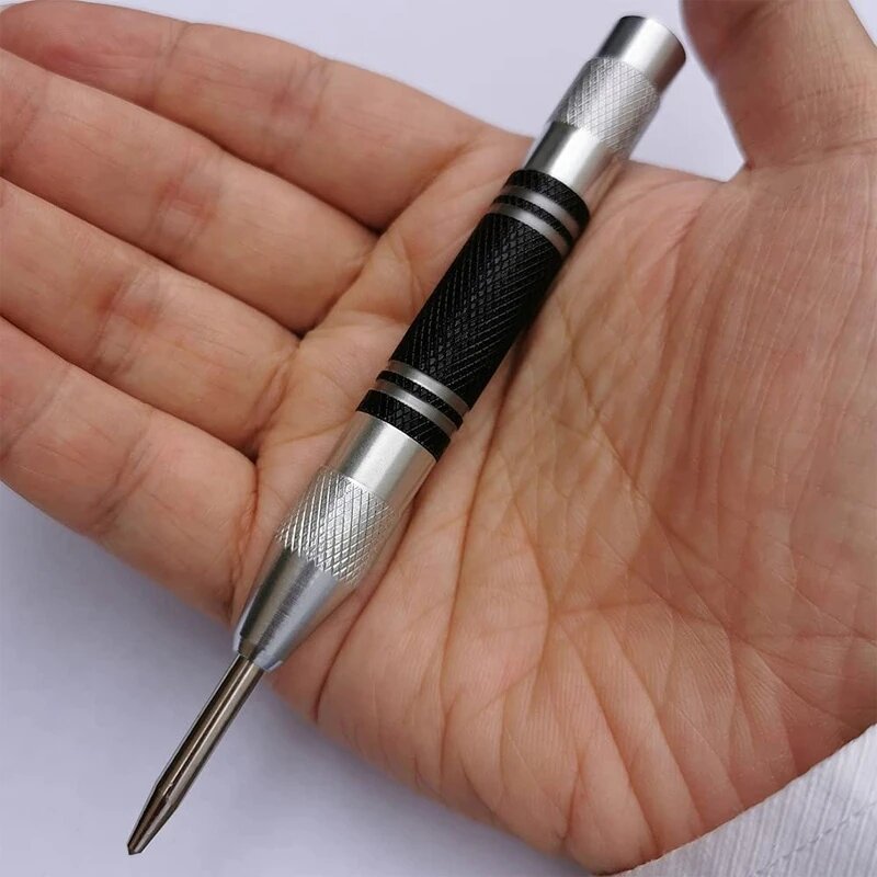 Automatic Center Pin Punch Spring Loaded Marking Starting Holes Tool COD