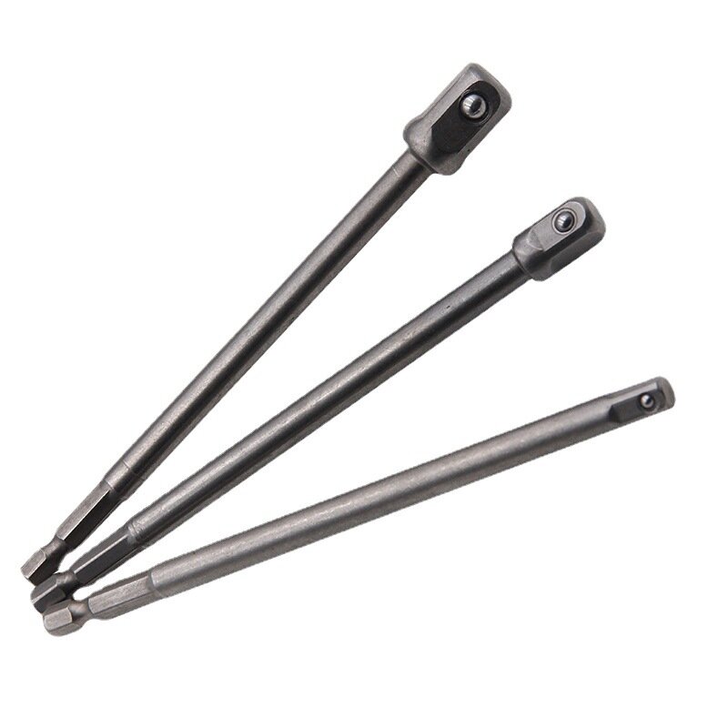 8PCS Set Of Electric Screw Wind Batch Conversion Joint Transfer Rod 1/2 Screwdriver Square Head 3/8 1/4 Hexagonal Rod