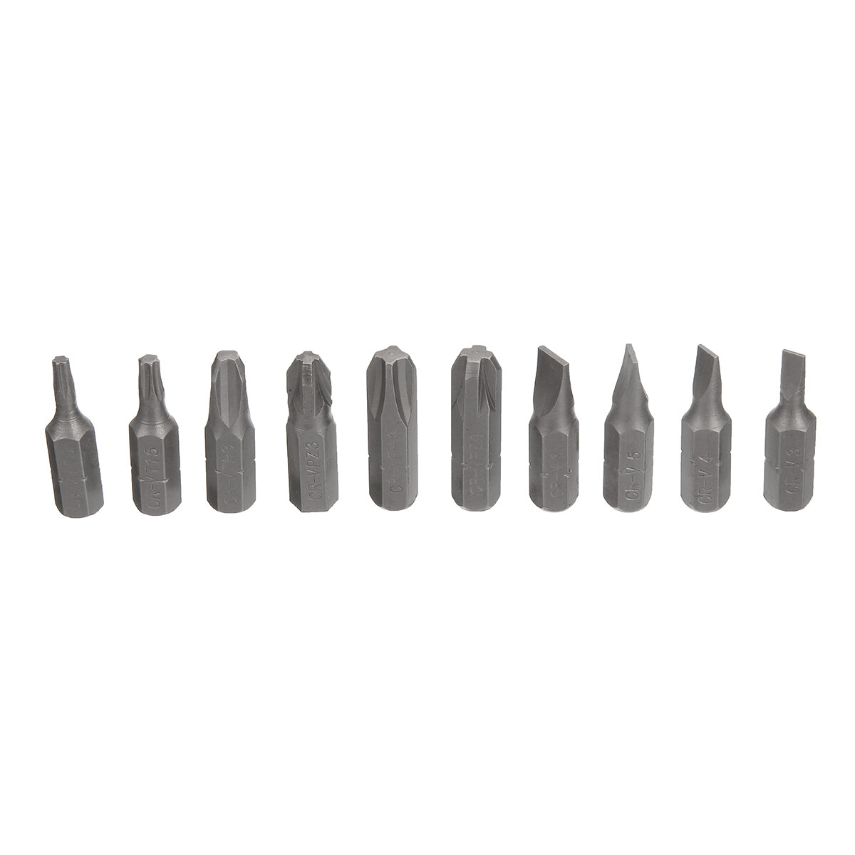 25mm 1/4 " 32PCS Torx Screwdriver Bits Set Chrome-vanadium Steel, Plastic Boxed, 30 Tips