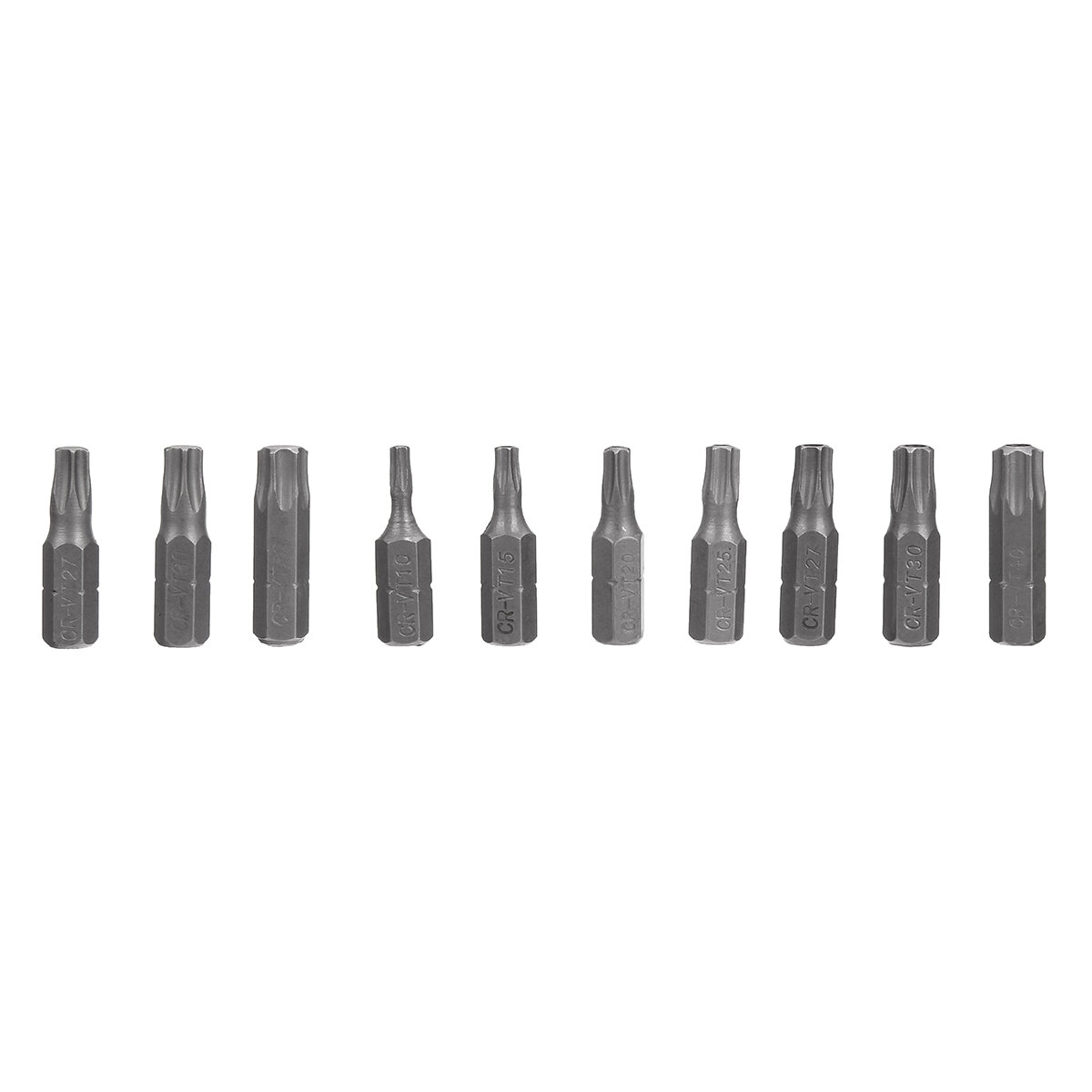 25mm 1/4 " 32PCS Torx Screwdriver Bits Set Chrome-vanadium Steel, Plastic Boxed, 30 Tips