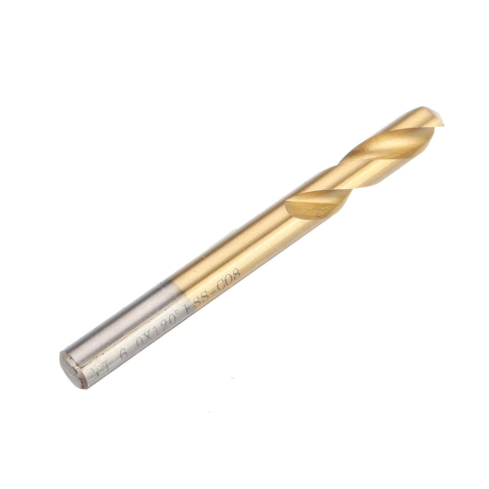 Drillpro 3-12mm Spot Drill Titanium 120 Degree M42 Cobalt Chamfer Drill Location Center Bit Guide Chamfering Tools