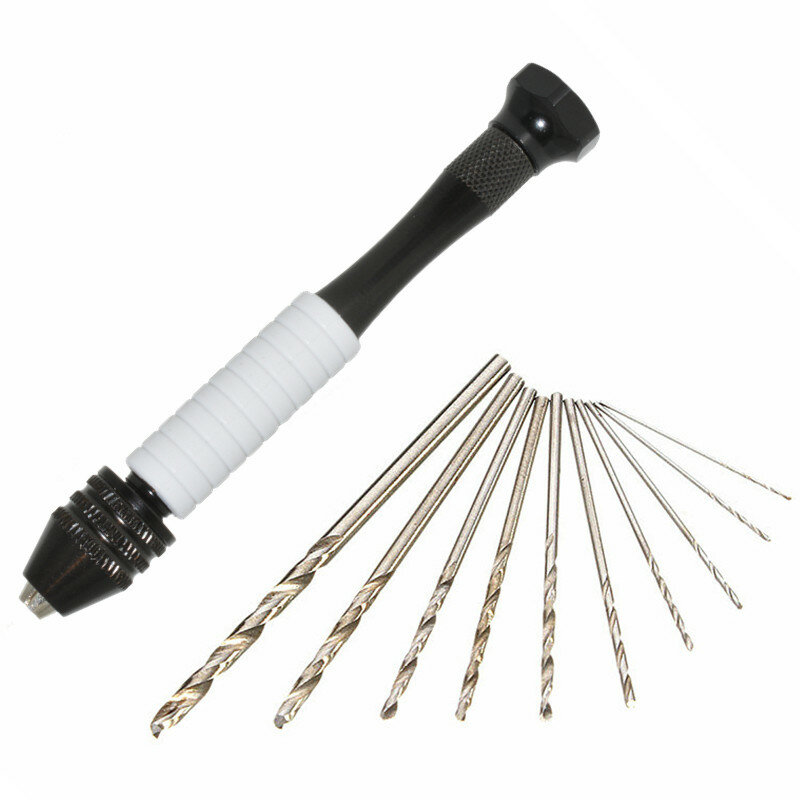 Mini Micro Hand Drill Manual Twist Drill Bits Set Woodworking Craft Rotary Tools for Jewelry Craft Carving Hand Drill