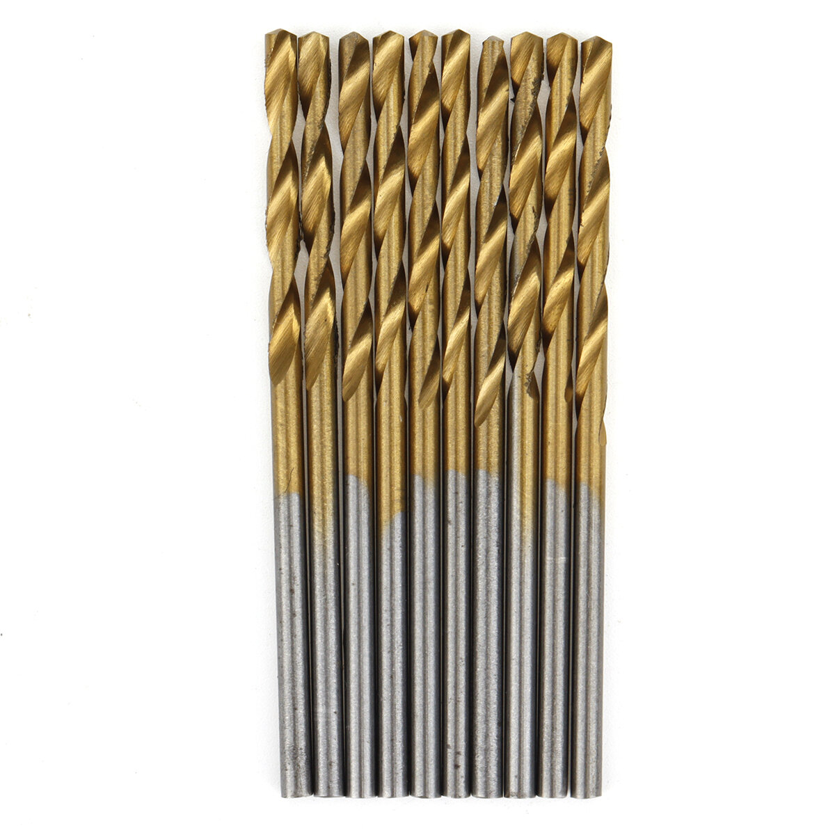 60PCS 1mm/1.5mm/ 2mm/2.5mm/3mm/3.5mm Titanium-Coated High-Speed Steel Twist Drill Bit Set Diverse Sizes Precision Crafted Drilli